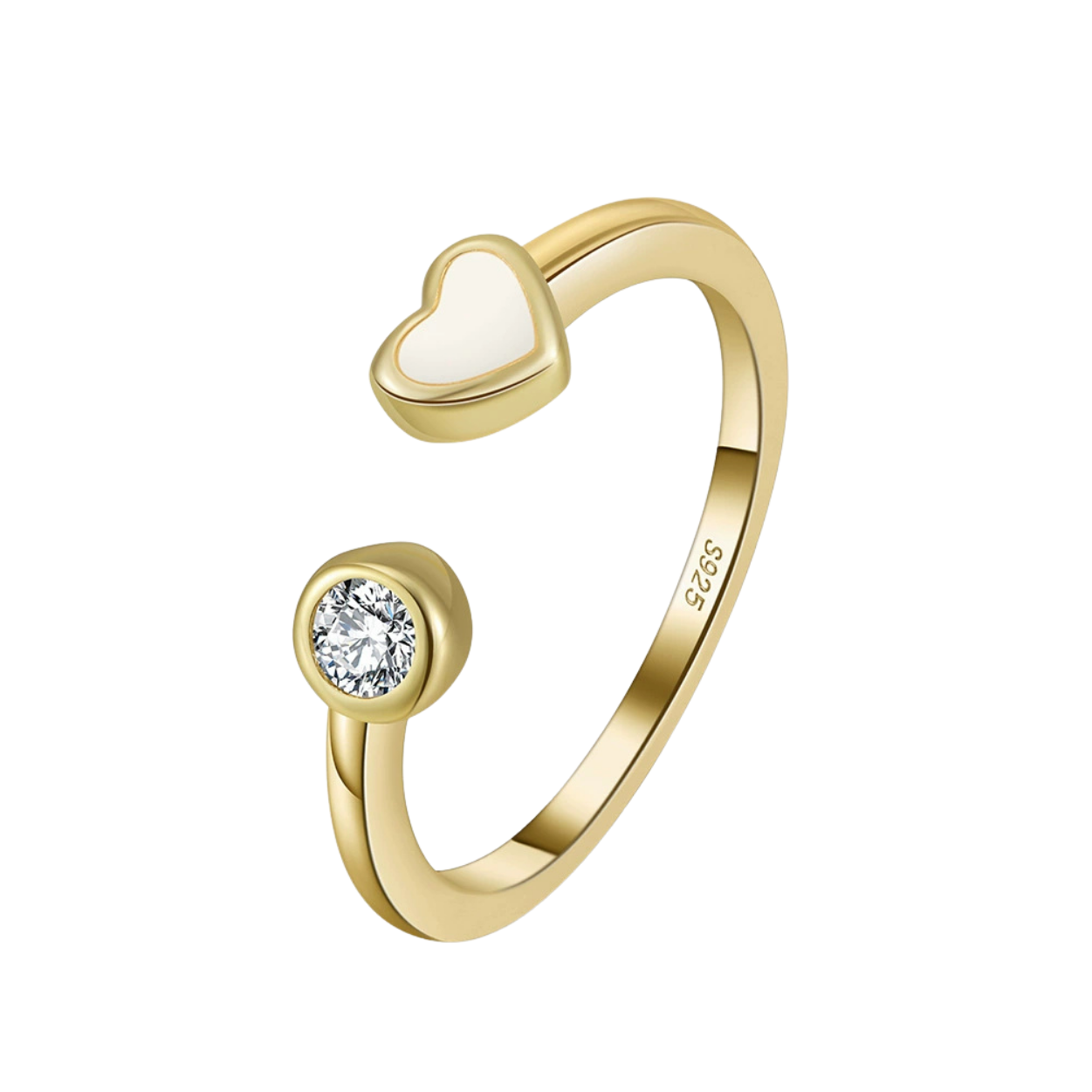 Golden Glow Minimal Adjustable Ring