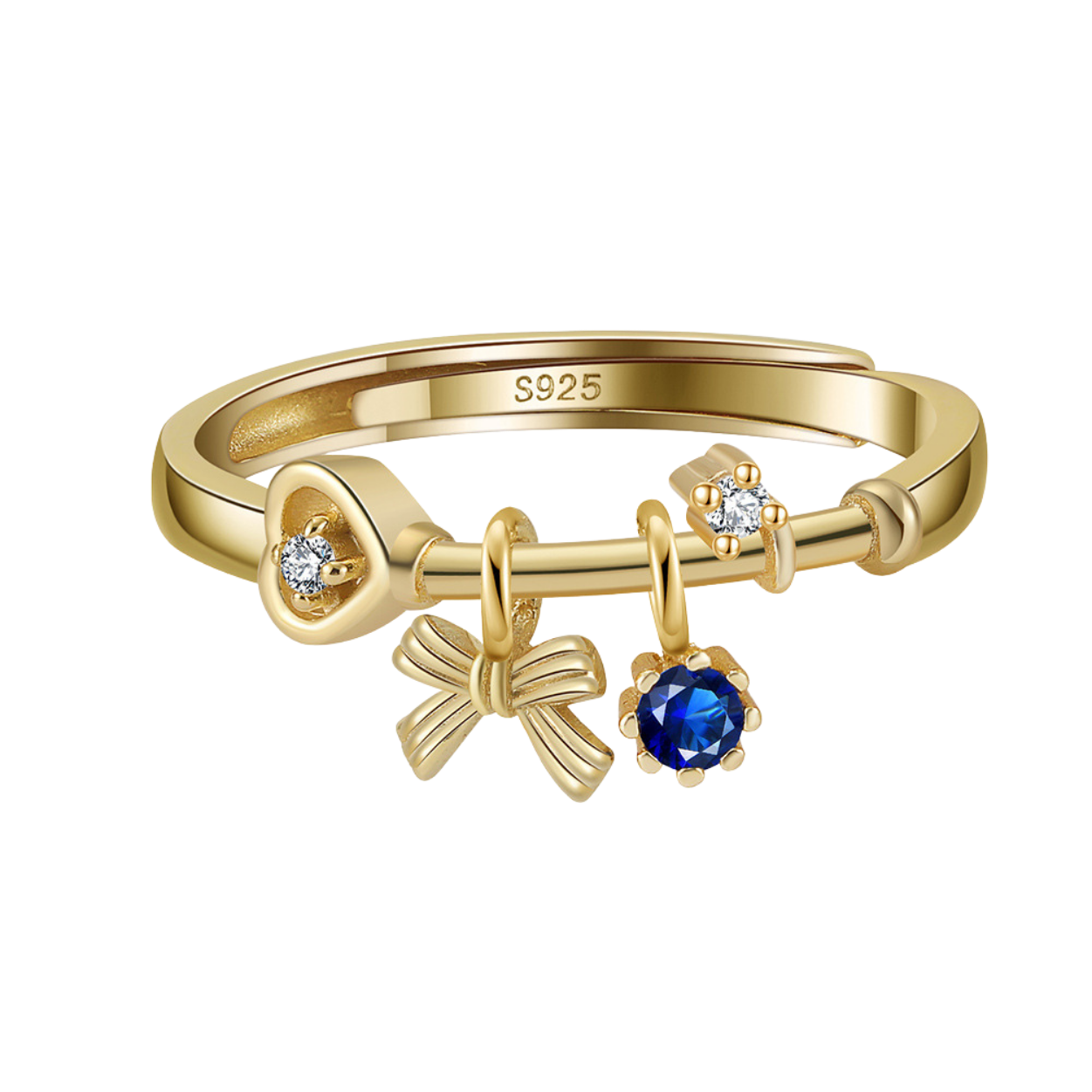 Elegant Bow Flower Ring