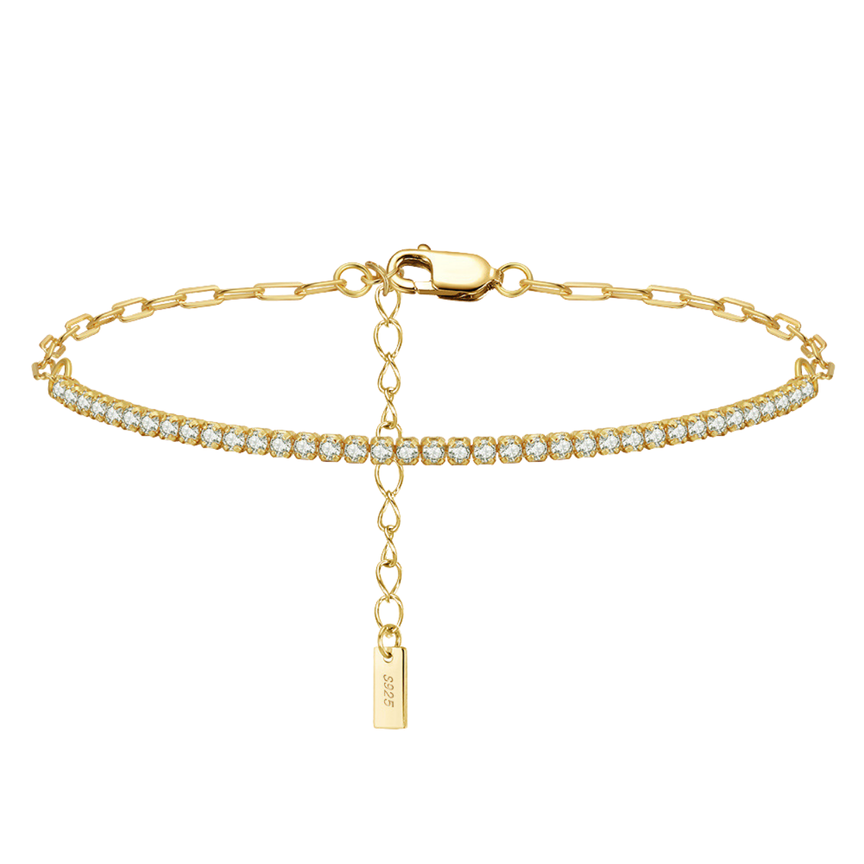 Aurora 14K Gold-Plated Silver Tennis Bracelet