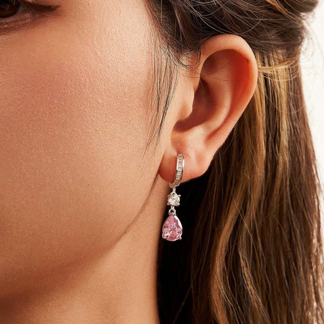 Ice Blossom Silver Earring