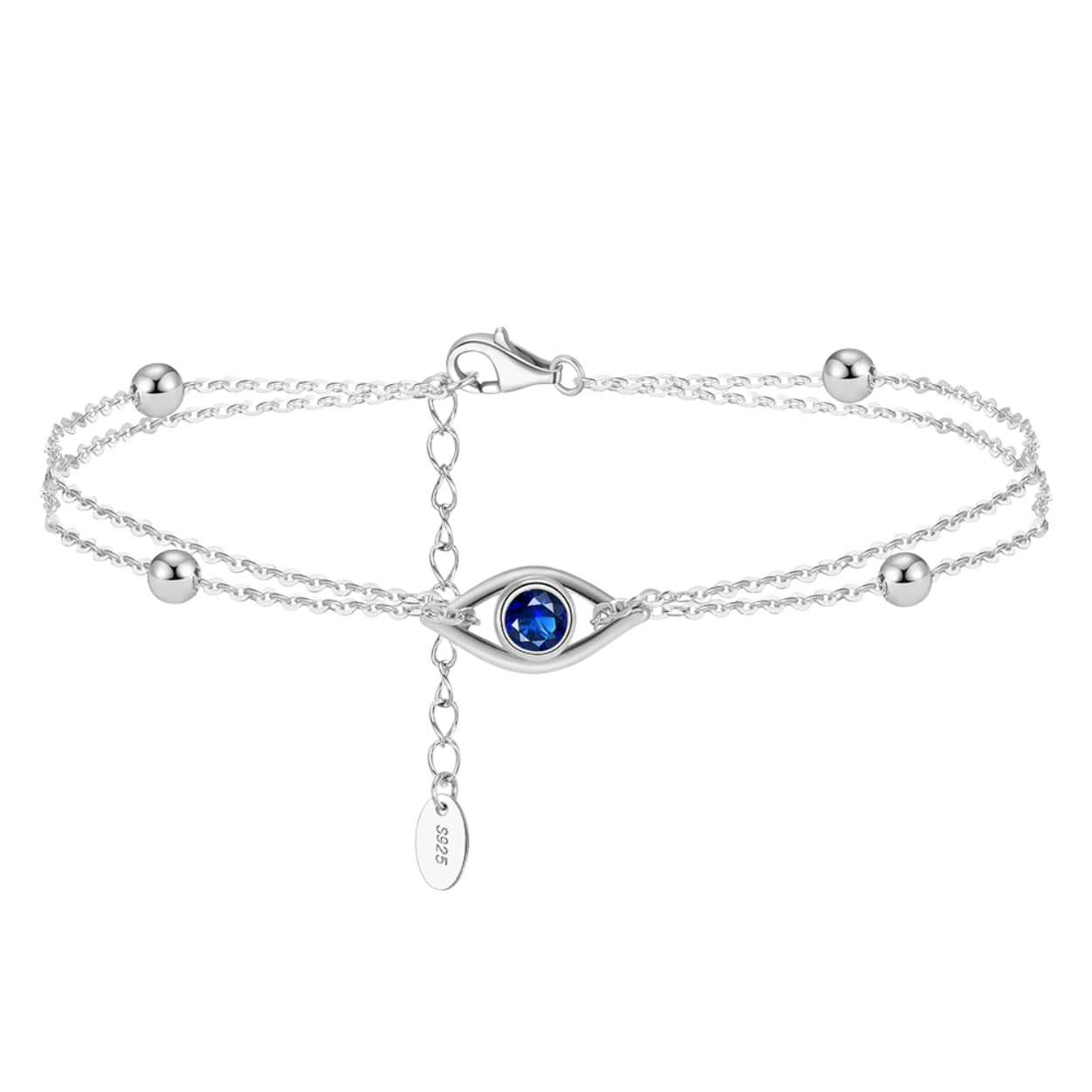Double Layer Gold-Plated Silver Anklet