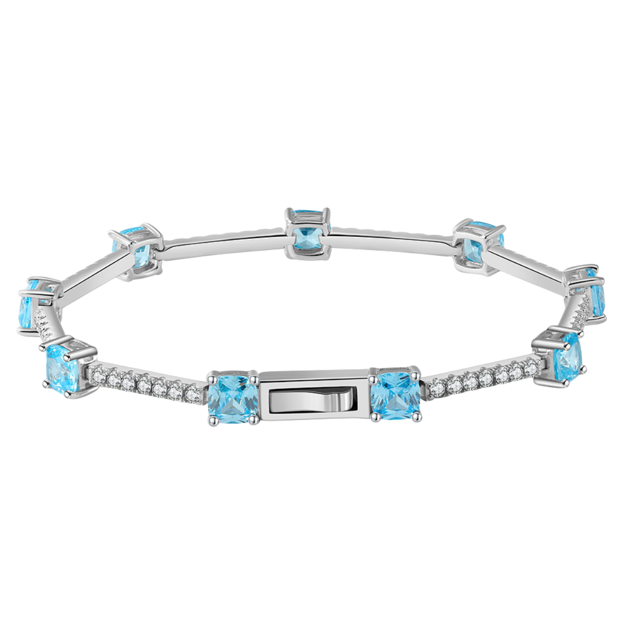 Ocean Spark Silver Tennis Bracelet
