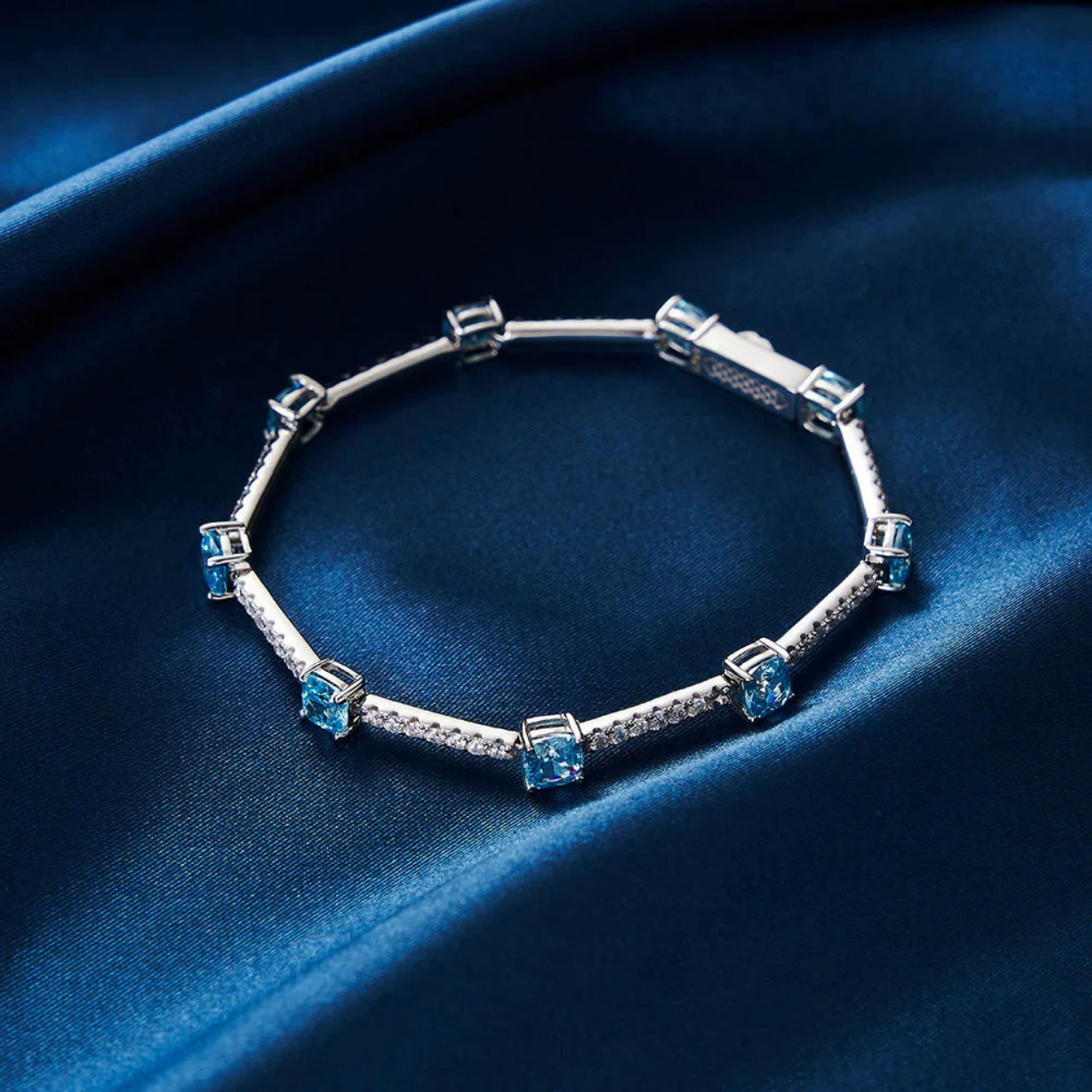 Ocean Spark Silver Tennis Bracelet