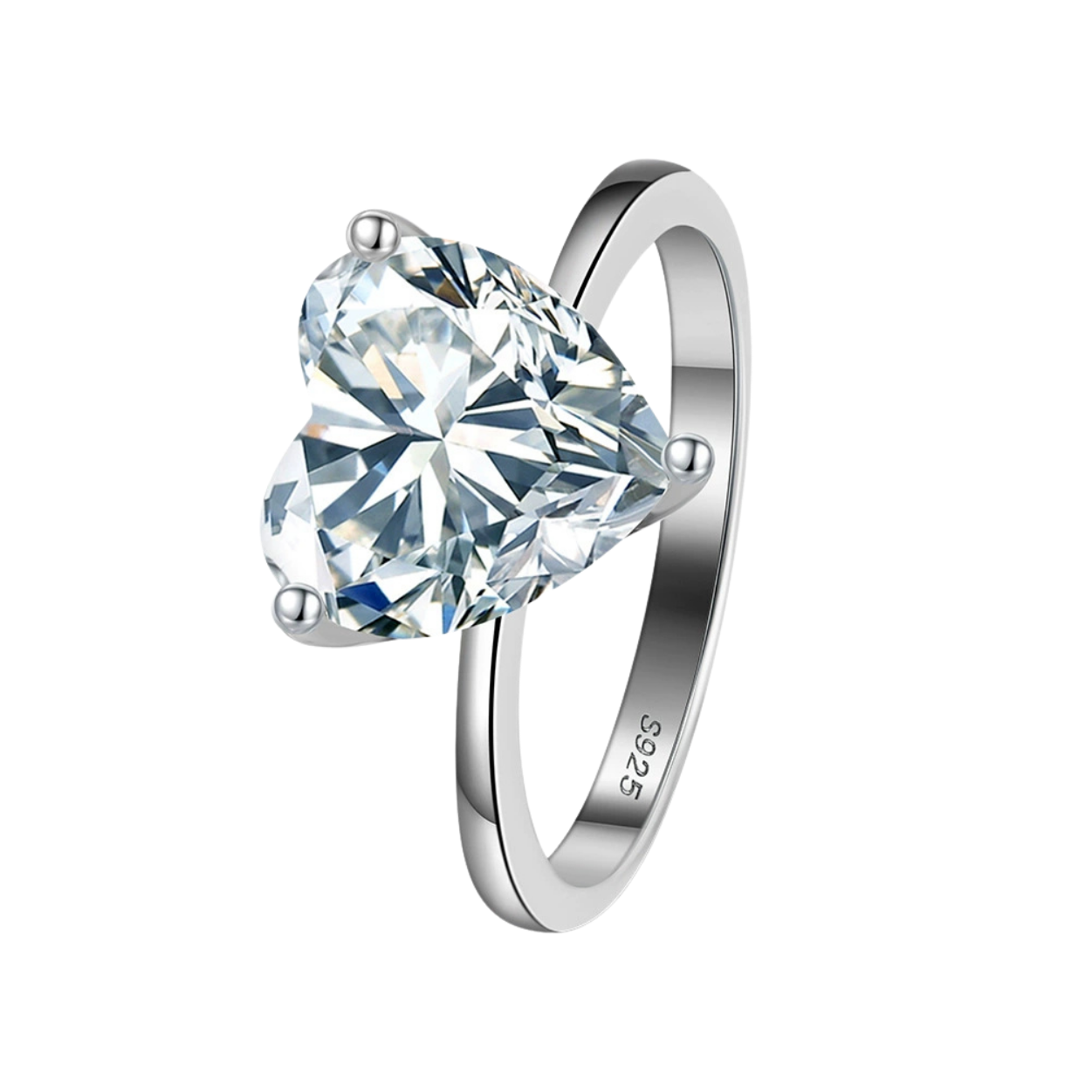 Radiant Love Silver Ring