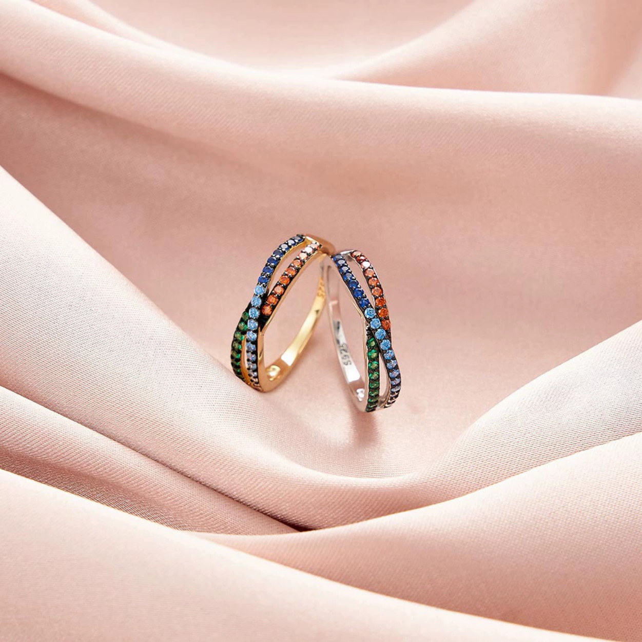Endless Sparkle Silver Infinity Ring