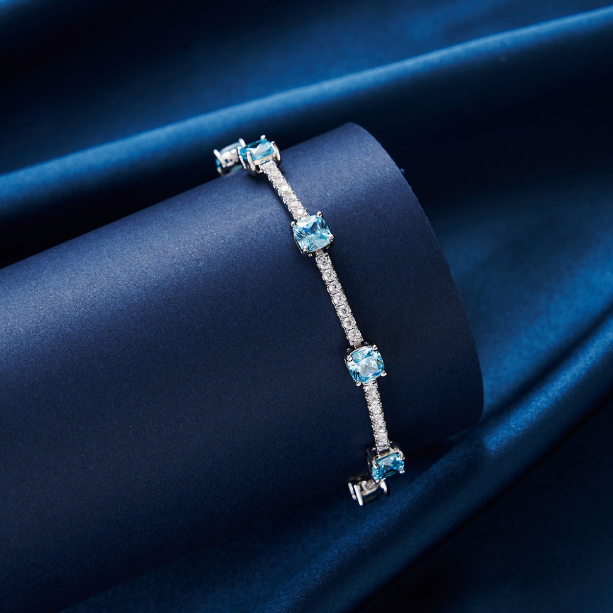 Ocean Spark Silver Tennis Bracelet
