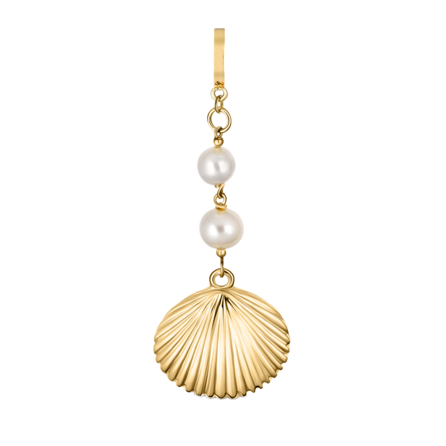 Pearlescent Shell Manijewel Charm In Yellow Gold