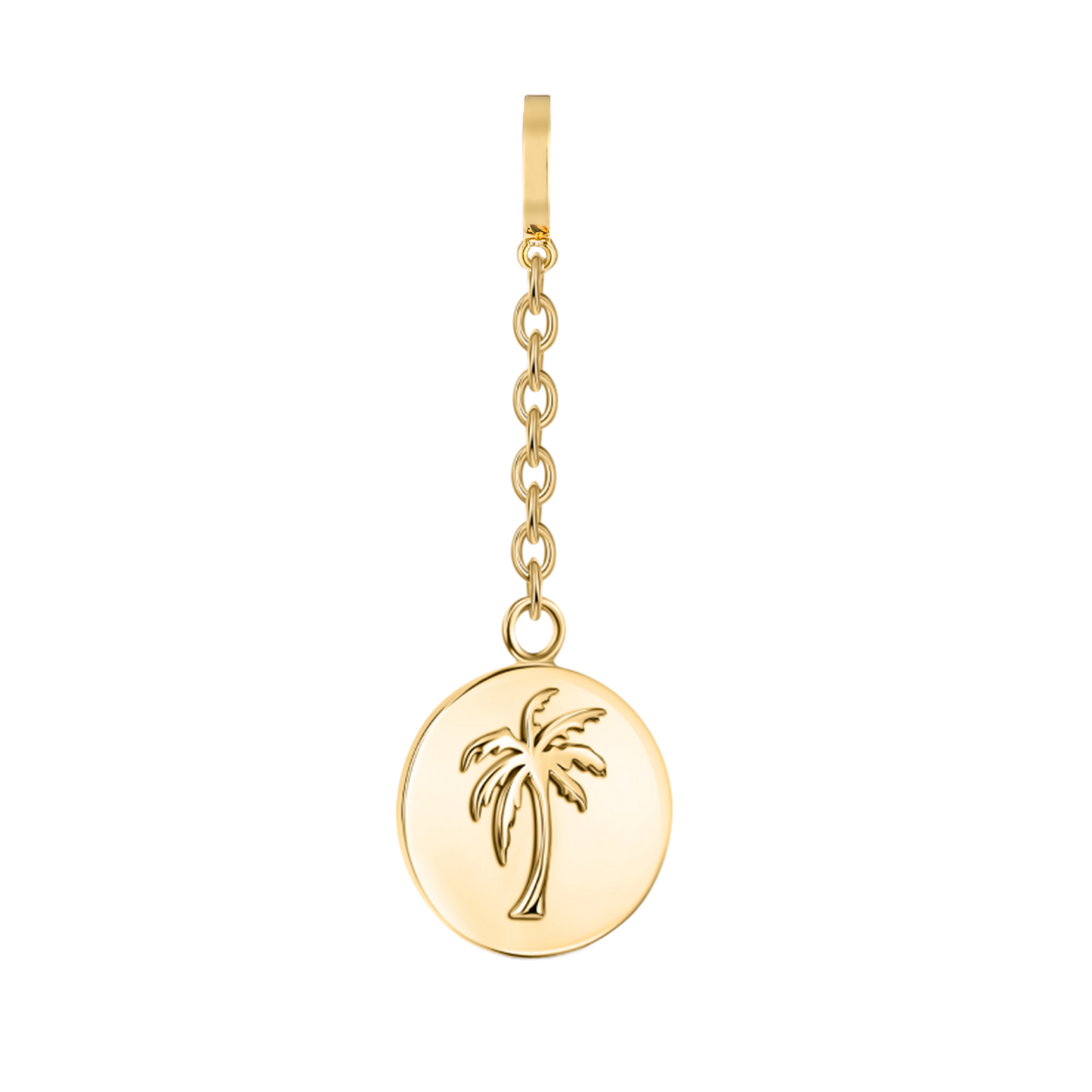 Calm Palm Manijewel Charm In Yellow Gold