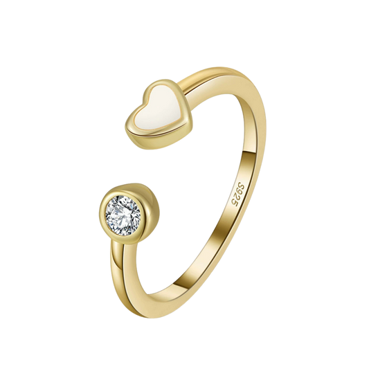 Golden Glow Minimal Adjustable Ring