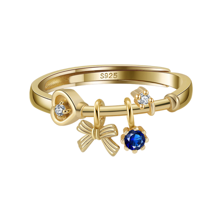 Elegant Bow Flower Ring
