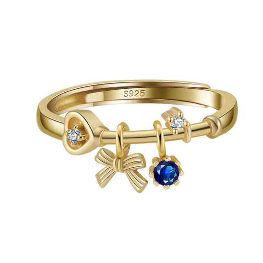 Elegant Bow Flower Ring