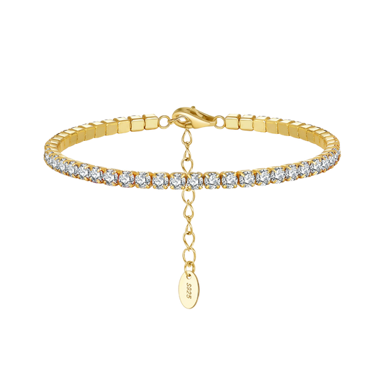 Adjustable 925 Silver CZ Bracelet