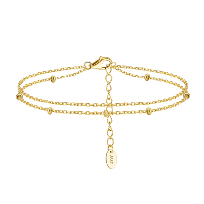 Harmony Double Layer Silver Bracelet