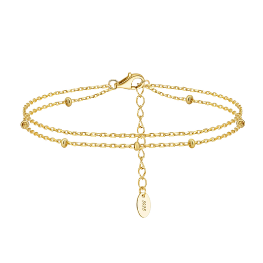 Harmony Double Layer Silver Bracelet