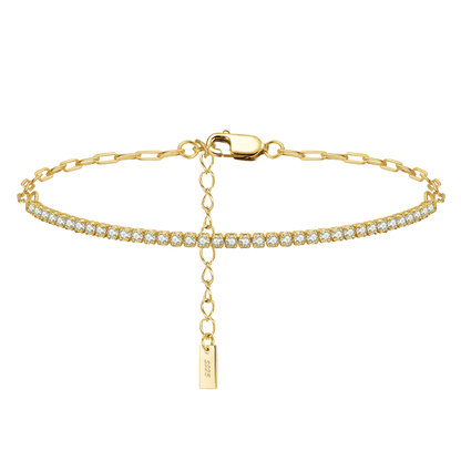 Aurora 14K Gold-Plated Silver Tennis Bracelet