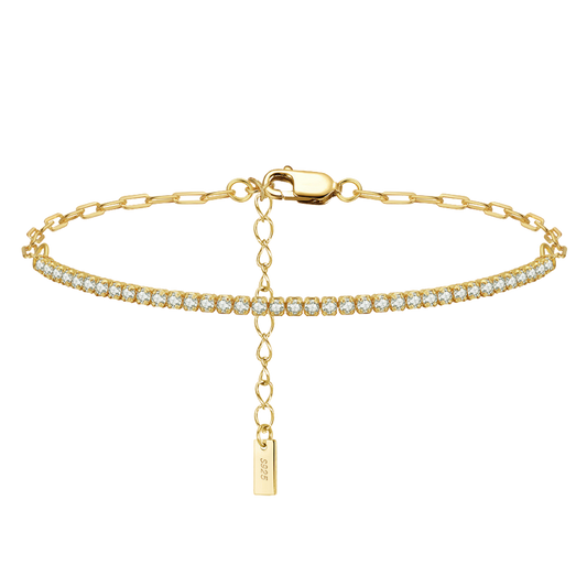 Aurora 14K Gold-Plated Silver Tennis Bracelet