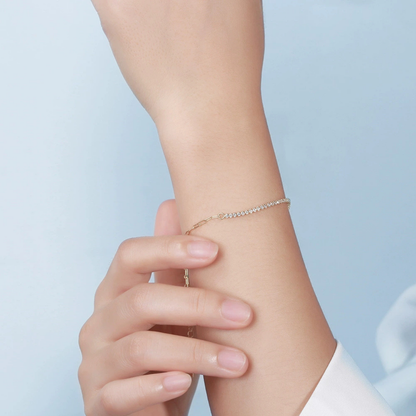 Aurora 14K Gold-Plated Silver Tennis Bracelet