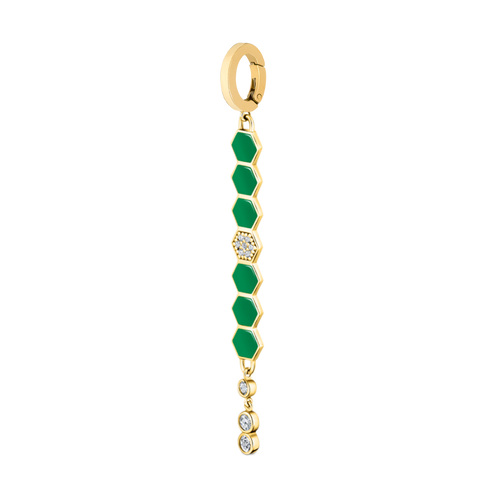 Green Honeycomb Manijewel Charm
