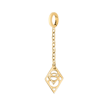 Emblem Manijewel Charm In Yellow Gold