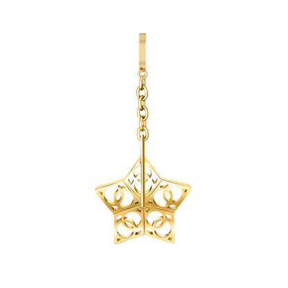 Spinning Star Manijewel Charm In Yellow Gold