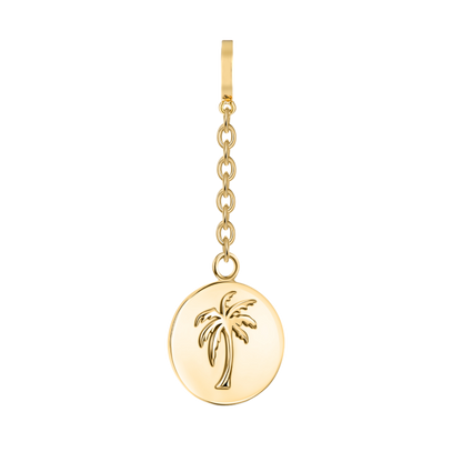 Calm Palm Manijewel Charm In Yellow Gold